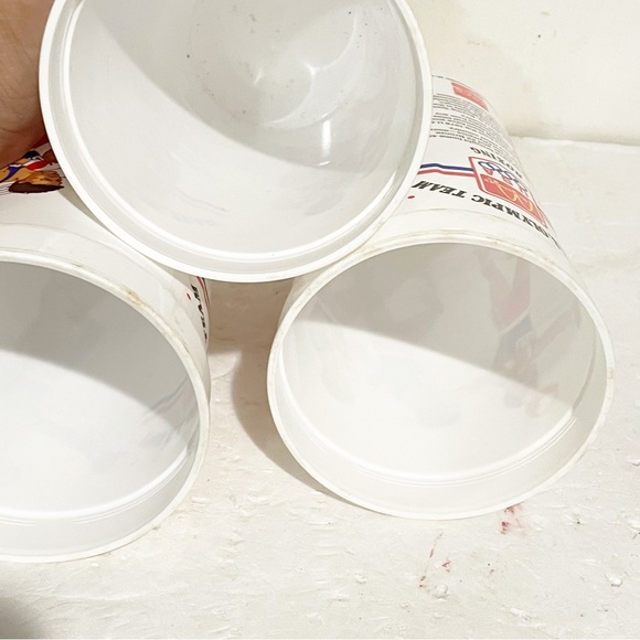 Vintage 1988 U.S. Olympic Track And Field Team Plastic McDonald’s Cup Coke 3 Lot - Picture 3 of 3